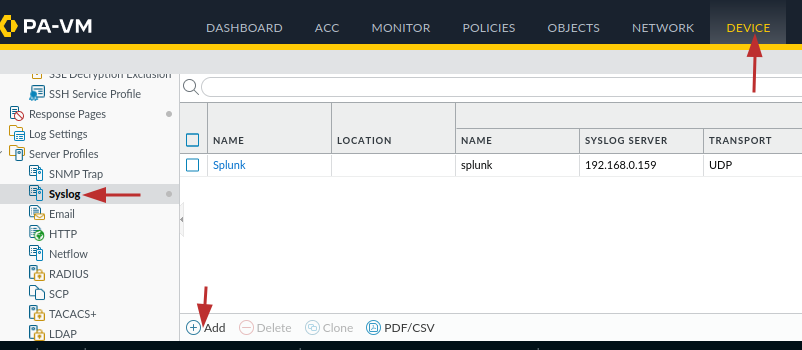 Palo Alto Syslog